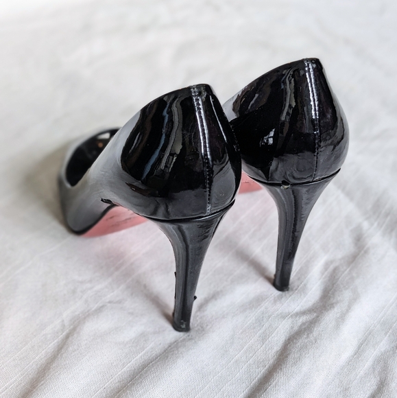 Miu Miu Patent Leather Peep Toe Pumps - Picture 3 of 6